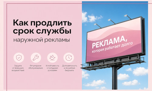 Как продлить срок службы наружной рекламы в  Ельце