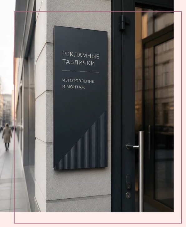 Рекламные таблички в Ельце по цене от 4621 р. | Аванза-Елц