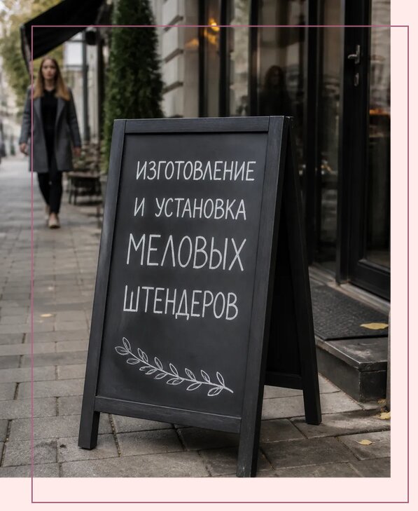 Меловые штендеры в Ельце по цене от 6674 р. | Аванза-Елц